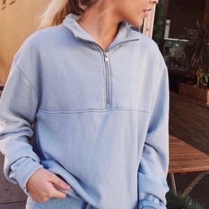 Blue brandy quarter zip up